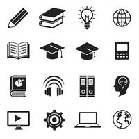 E-learning and Study Icons vector