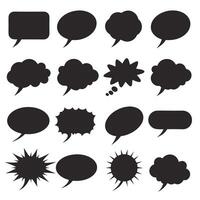 Minimalist Empty Speech Balloons vector