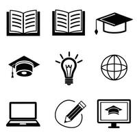 E-learning and Training Symbols vector