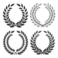 Timeless Circular Wreaths for Recognition and Honor vector