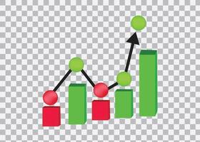 Statistics data analysis business vector