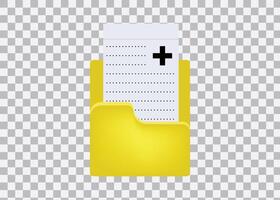 file folder with download symbol vector