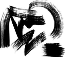 Random Free Hand Abstract Brush Hand Drawing. Illustration vector