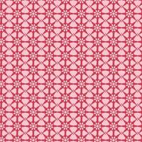Pink and Red Geometric Floral Pattern vector