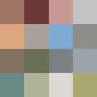 Trendy Modern Newest Neutral Color Palette vector