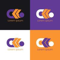 Modern Newest Abstract Arrow Logo Design vector