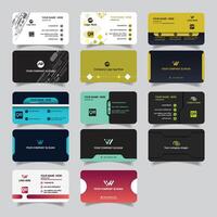Unique Business Card Design Bundle vector