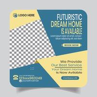 Apartment Selling Clean Social Media Post Design Layout vector