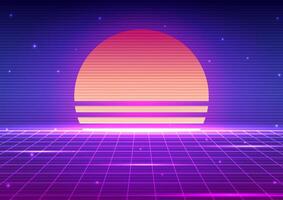 Digital Retro background 002 vector