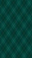 Seamless vivid geometric background for fabric, textile, men clothing, wrapping paper. Argyle pattern. Dark green with thin slim golden dotted line. vector