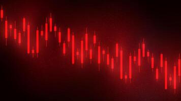 Stock Market Crash Illustration with Decreasing Graph Going Down. decreasing graph and arrow on red background. vector