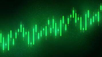 Stock Market Growth Illustration with Increasing Graph Going Up. Increasing graph and arrow on green background. vector