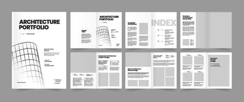 architecture portfolio design portfolio template interior portfolio architecture photo album real estate brochure vector
