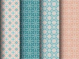 Seamless pattern wallpaper set. for textile industry fabric texture wrapping paper design and other design vector