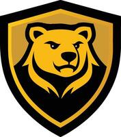 Aggressive Bear Esports Emblem vector