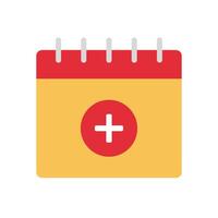 New event reminder plus calendar flat icon design vector