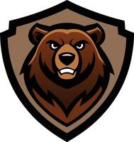 Heroic Bear Mascot Concept vector