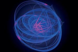 Abstract Neon Circles, abstract blue and pink spiral on black background, ,abstract blue background with circles vector