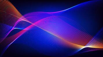 abstract fractal background, abstract blue background with red blue pink yellow colour neon effect wavy lines, vector