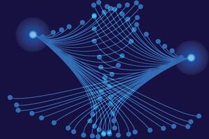 abstract blue background with lines, abstract technology background, Abstract Network Connection, a blue star with many dots on it, vector