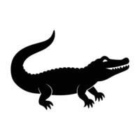 Alligator Silhouette Icon Graphic Art for Ecological and Environmental Projects vector