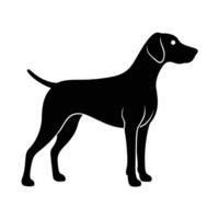 Outline Icon of a German Shorthaired Pointer Dog vector