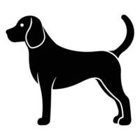 Beagle dog silhouette icon for creative branding, logos, and design purposes vector