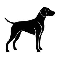 German Shorthaired Pointer Dog Shadow Shape vector