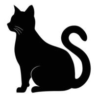 Sleek Devon Rex cat silhouette icon for logos, pet branding, and digital art vector