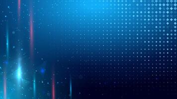 Abstract blue polygon technology on dark background. dots Illustration digital technology concept. vector