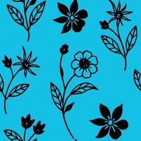digital Floral Seamless Botanical Design vector