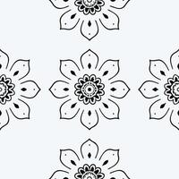 digital Floral Art Pattern Seamless Botanical Design vector
