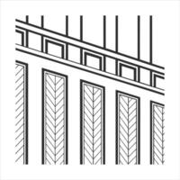 black and white art simple deco seamless pattern vector
