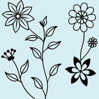 decorative Floral Art Pattern Seamless Botanical Design vector