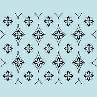 decorative Floral outline Pattern Seamless Design vector