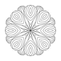 Mandala Style Paper Cut Pattern Design vector
