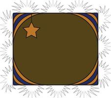 Islamic modern ornamental frame border decorative pattern design vector