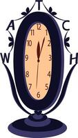 illustration of a table clock graphic design on a white background vector