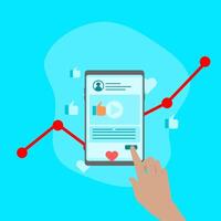 How to use social media to grow your business vector