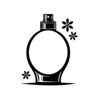 Silhouette of a perfume bottle vector