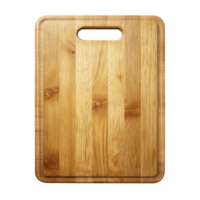 High-Resolution Image of a Light Brown Wooden Cutting Board png