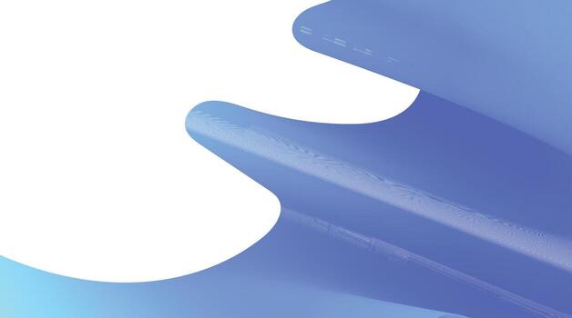 Patrón de líneas de onda azul abstracto sobre fondo blanco con espacio para el texto vector