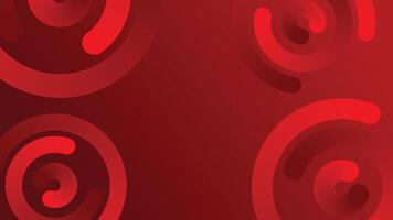 Abstract dark black and red circle technology geometric background. Modern futuristic background vector
