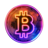 Bitcoin Symbol in Cyber Style png