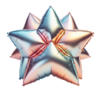Metallic 3D Star Ornament png
