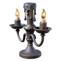 impressive creative Melted Wax Candlestick 3D Render authentic png