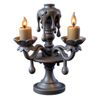 wonderful creative Melted Wax Candelabra 3D Render premium png