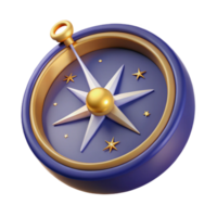 3D Compass Illustration, Guidance Navigation png