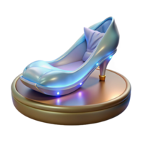 Glowing High-Heel Chair 3D Render png