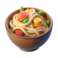 magnificent artistic 3D Render of Noodles in a Bowl 4K png